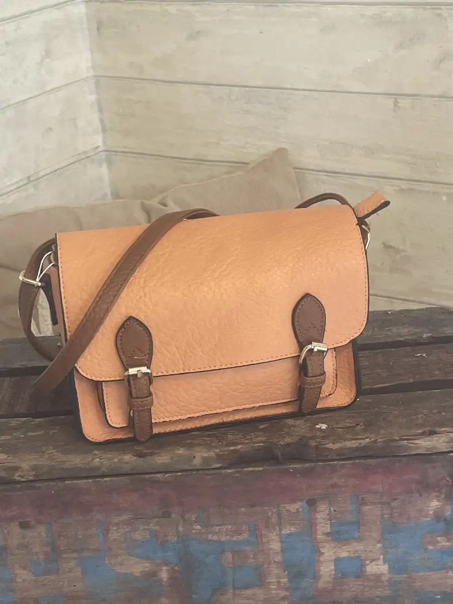 SAC EN CUIR ORANGE