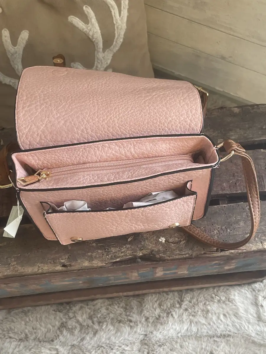 SAC EN CUIR PINK