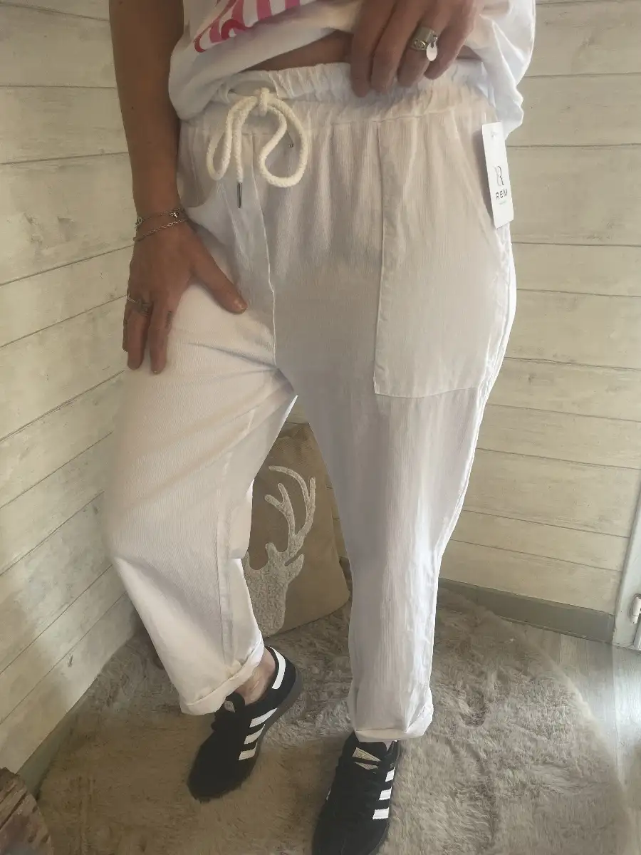 PANTALON 34/42 LEGER BLANC P06