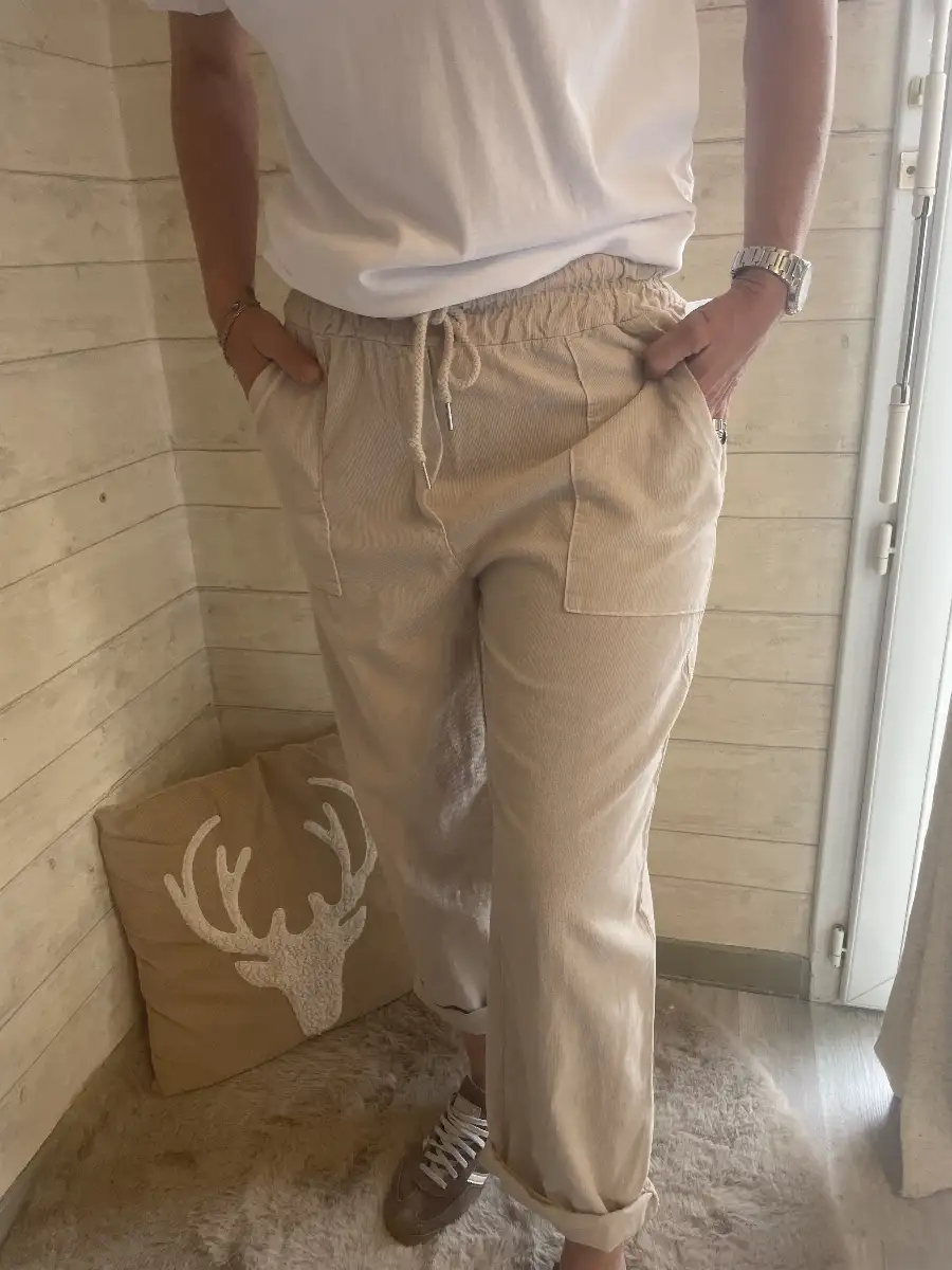 PANTALON 34/42 LEGER BEIGE P05