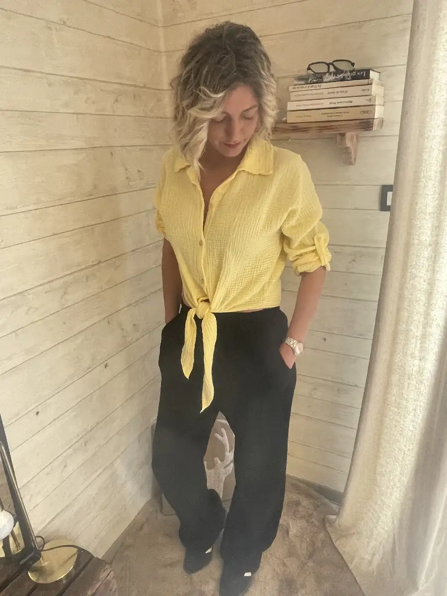 PANTALON GAZE DE COTON P03