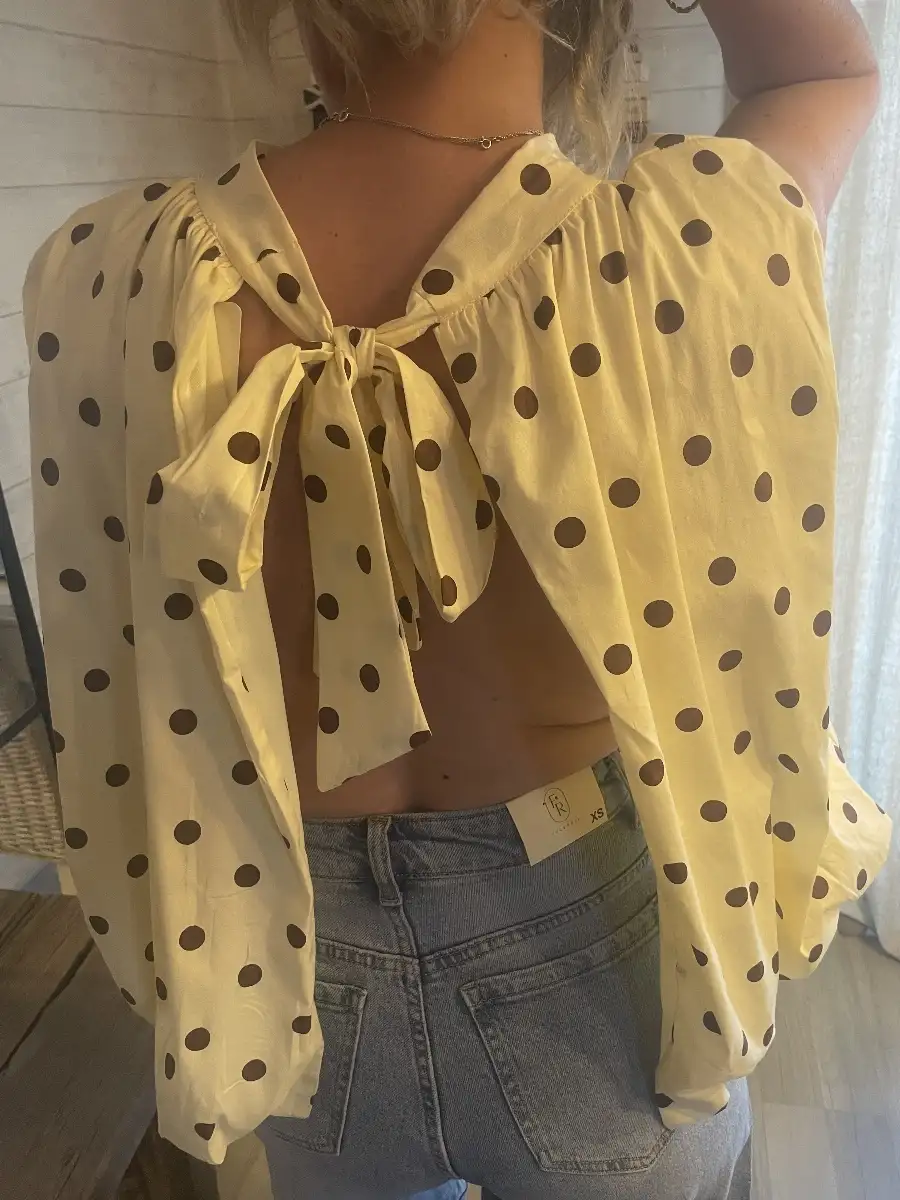 Blouse 34/44 à pois C21