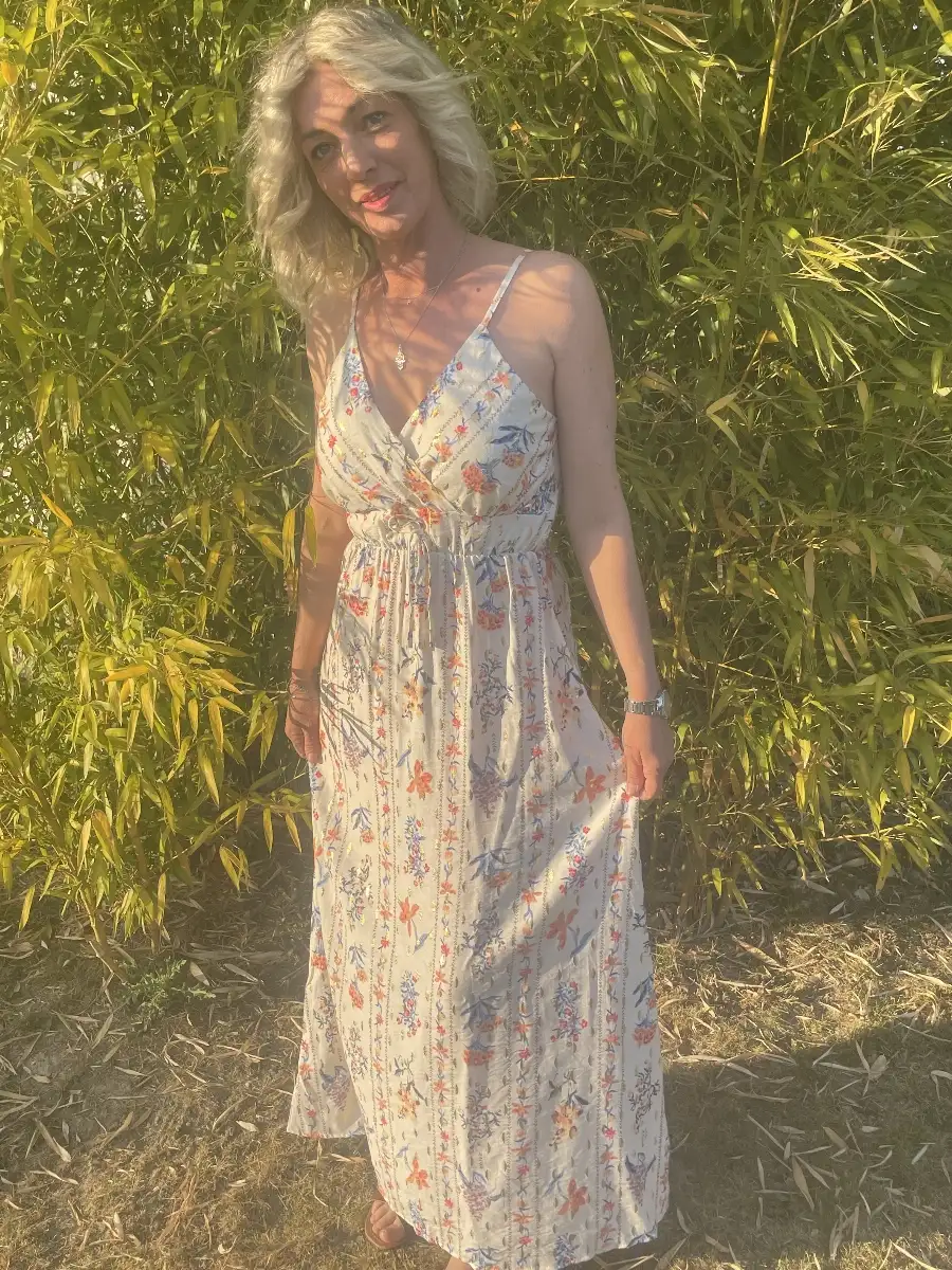 ROBE 34/42 FLEURS R10