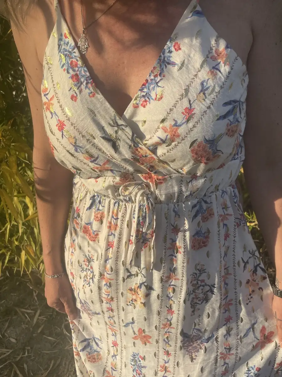 ROBE 34/42 FLEURS R10