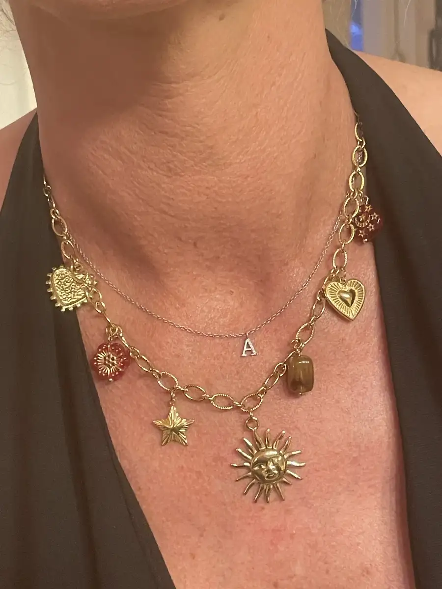 COLLIER Ruby acier inoxydable