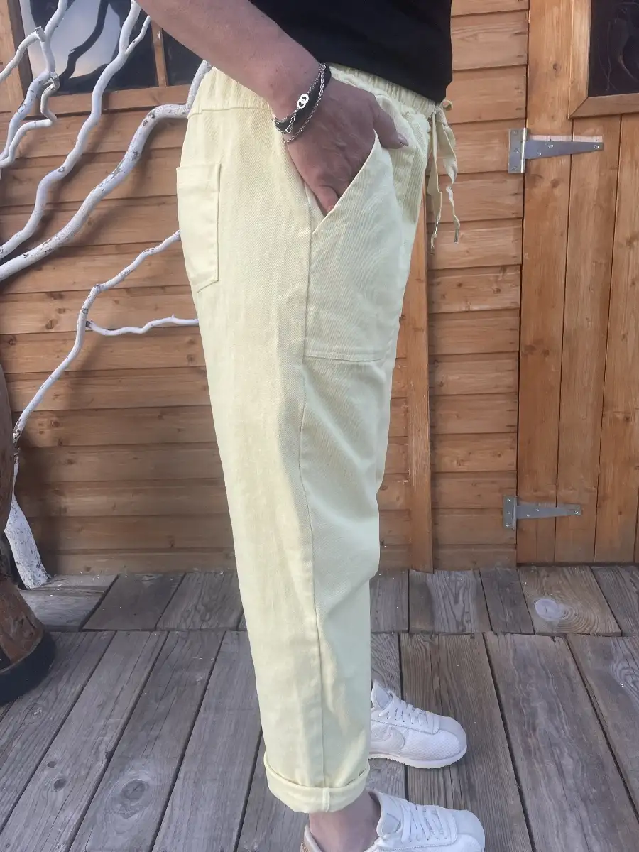 Pantalon JAUNE 34/42
