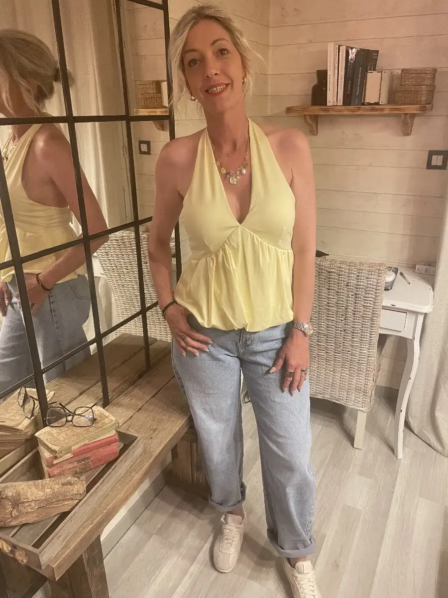 HAUT ELSA34/42 JAUNE