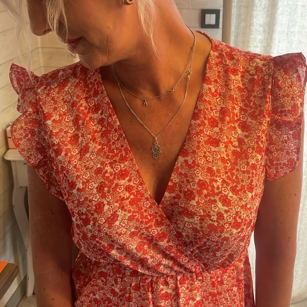 Robe fleur S,M,L