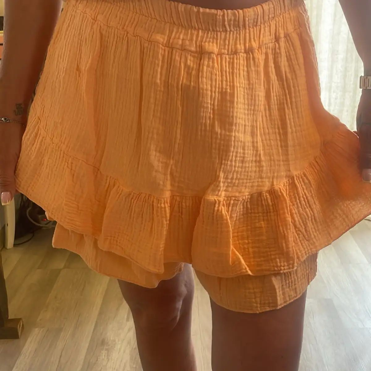 Jupe short gaze de coton 34/44