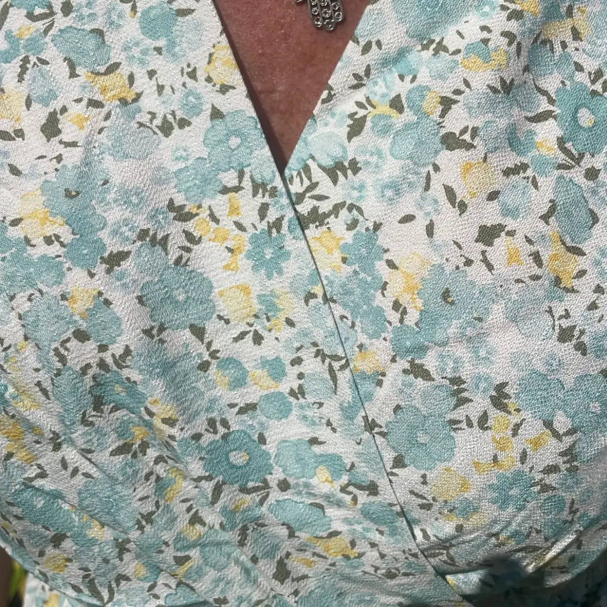 Robe fleur menthe 34/42