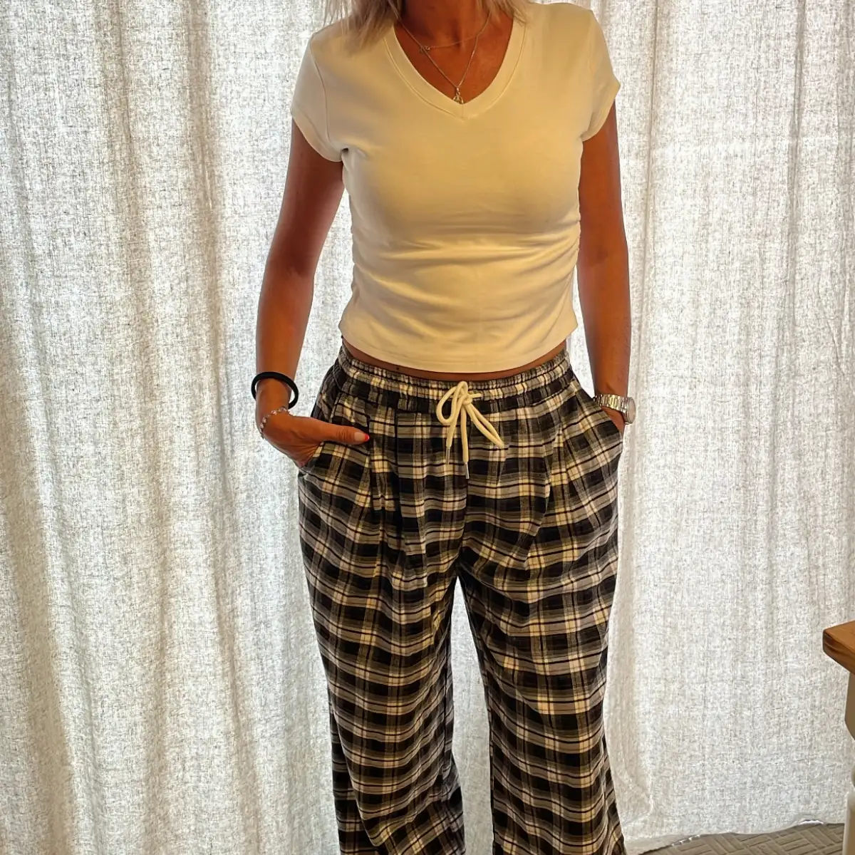 PANTALON A CARREAUX TU