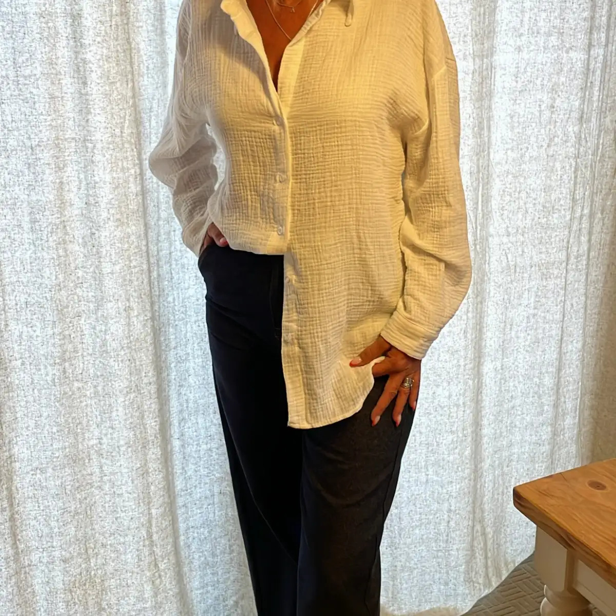 Chemise AMOUR TU gaze de coton