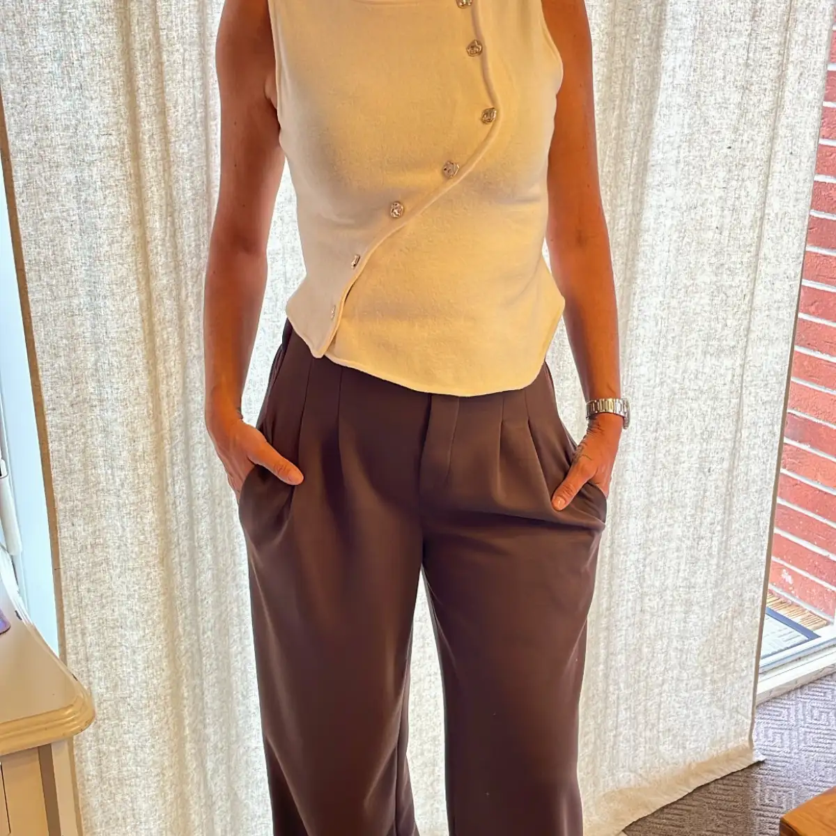Pantalon chocolat TU